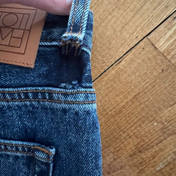 TOTEME Twisted Seam Straight Leg Ankle Jeans Medium Wash Size 29 - Picture 5 of 8